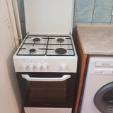 Aragaz Arctic AGM5500F,Gaz,4 Arzatoare si Hota Whirlpool AKR 428 WH 1 Motor